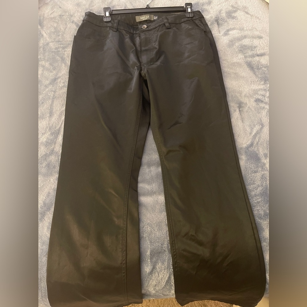 GAP Boot Cut Satin-ish Black pants
